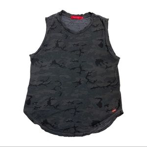 Philanthropy | Camo Distressed Muscle Tank Size S
